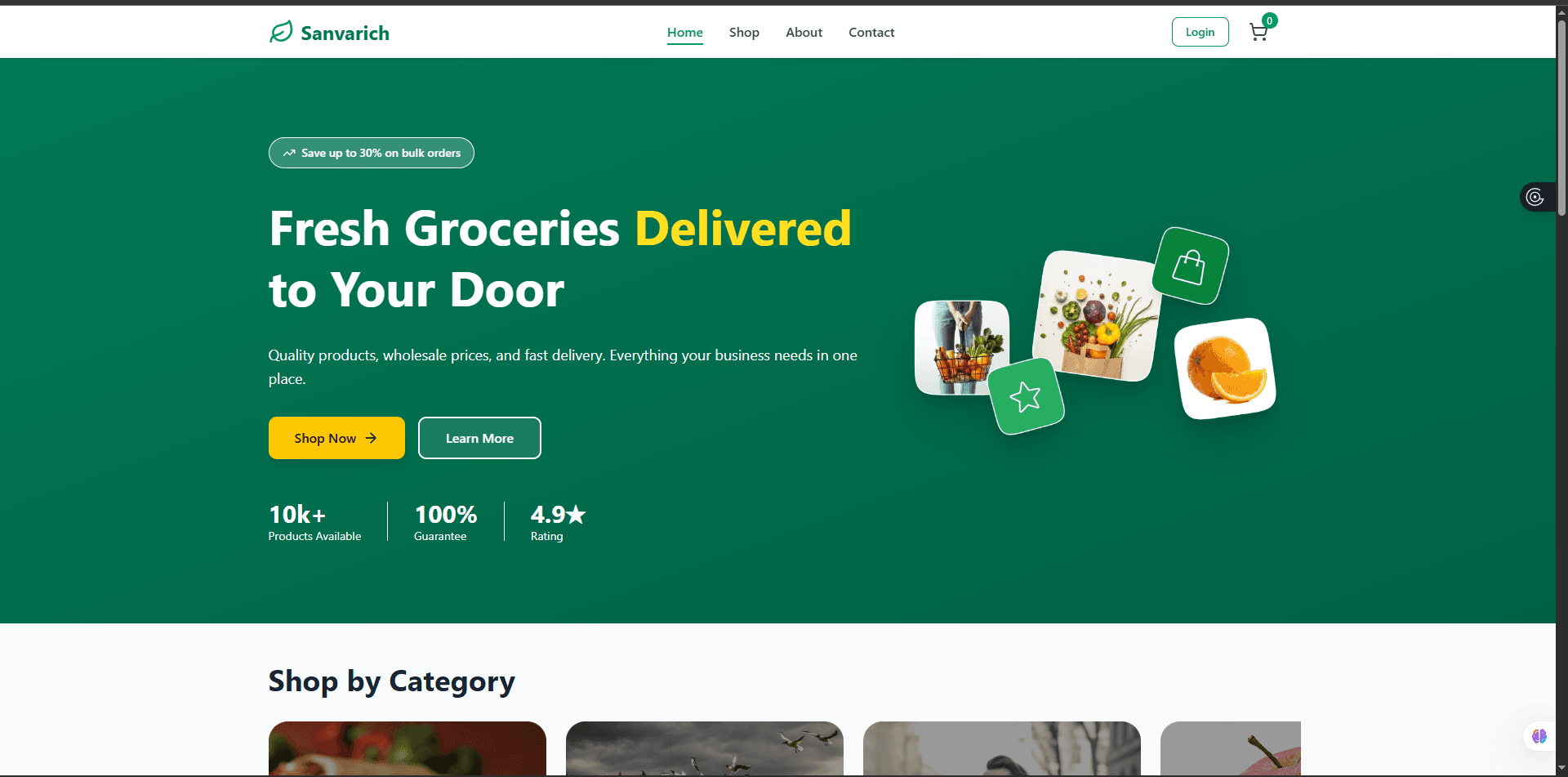 SanvaRich Website